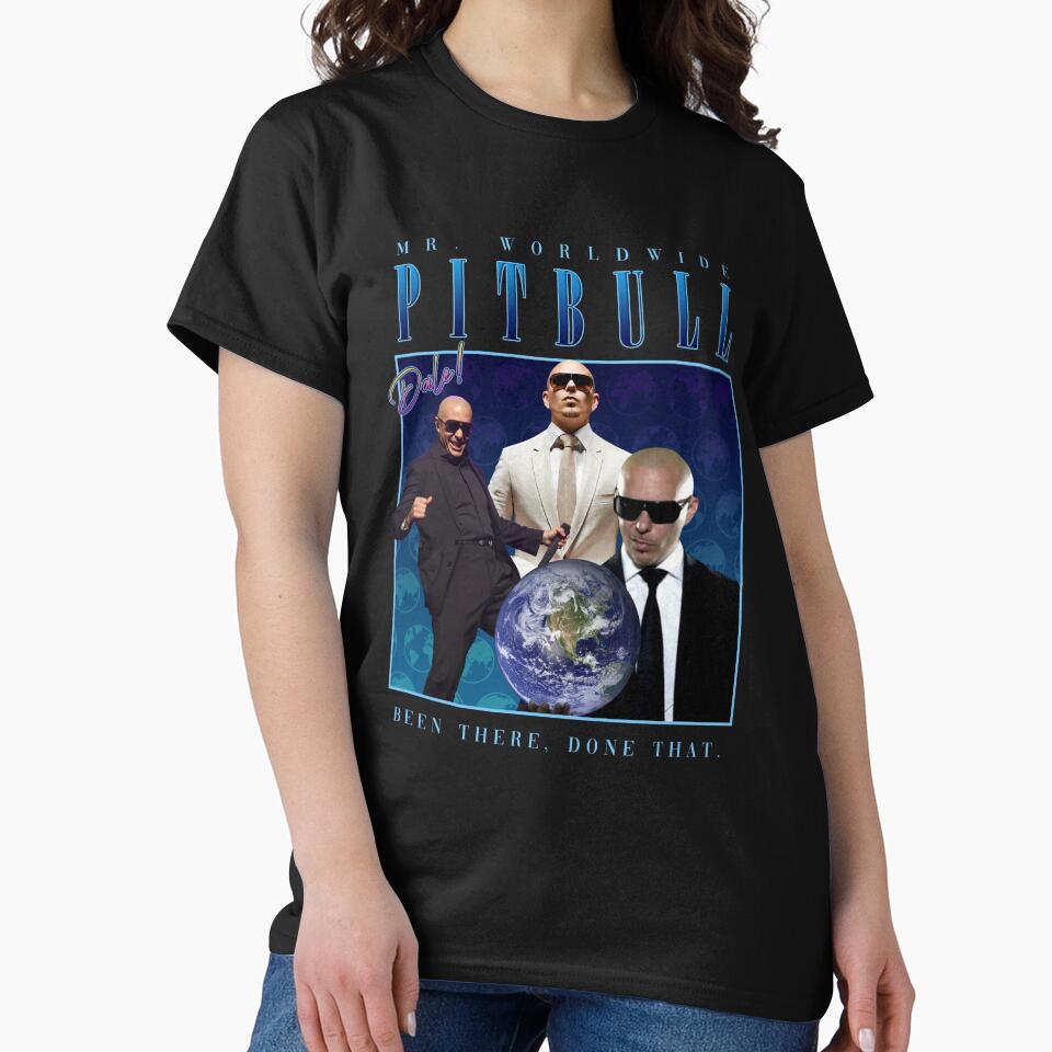 pitbull homage shirt (parody) by PigSucculent