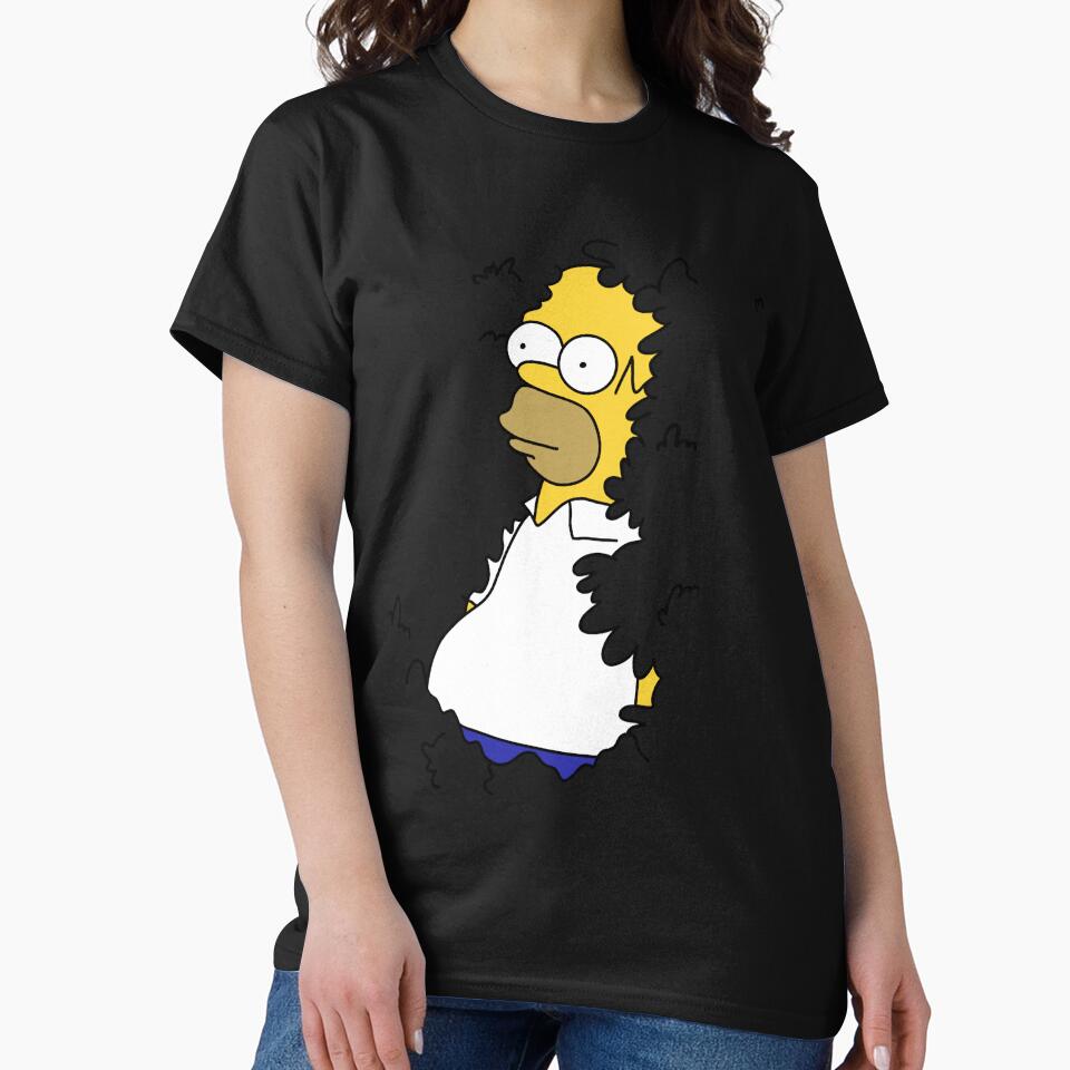 Homer In Hedge Meme Classic T-Shirt by avantipam723