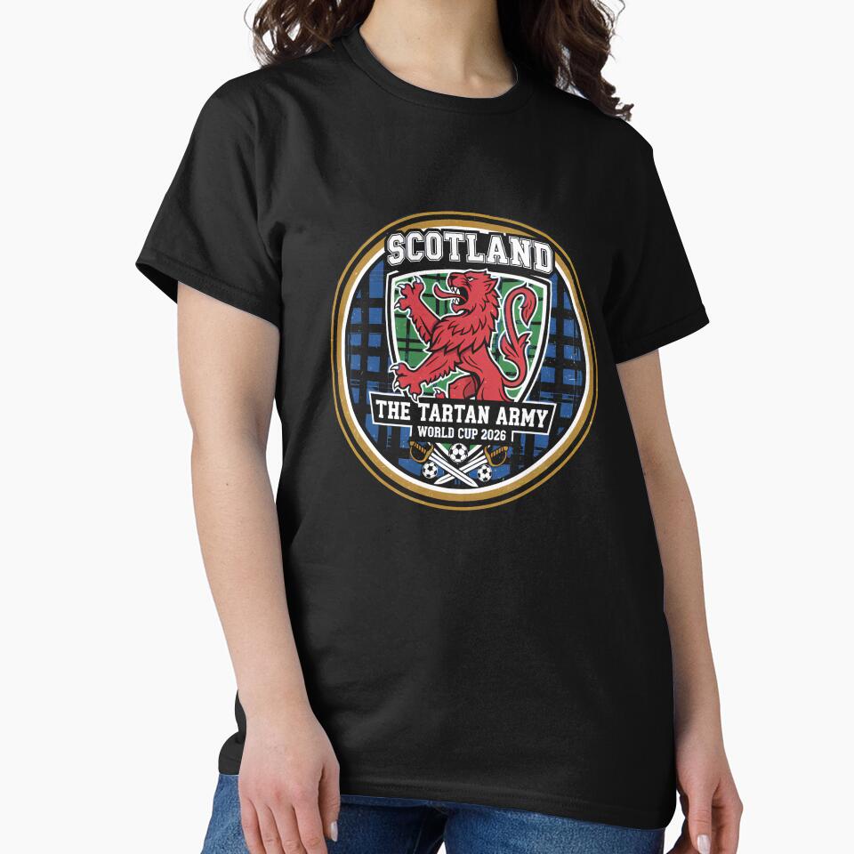 Scotland World Cup 2026 - Tartan Army Football Fan, USA Mexico Canada T-Shirt_84153647 by Alexia Faye