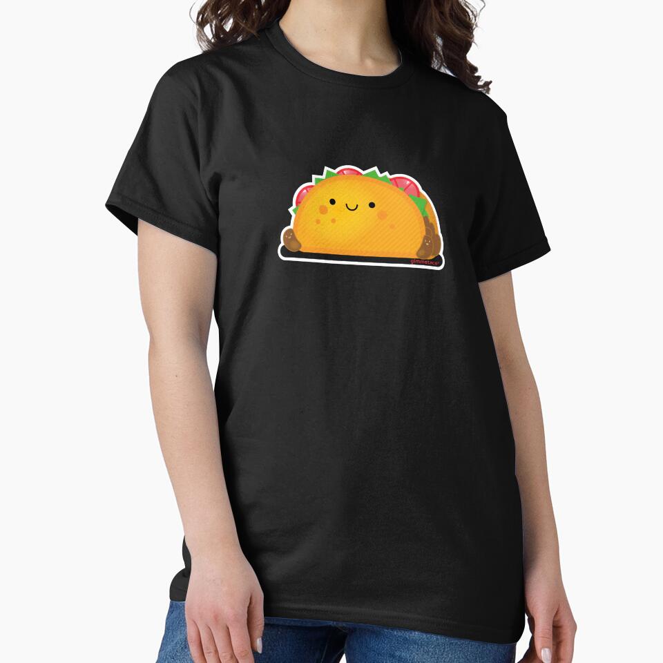 Vegetarian Taco and Smiling Beans Kawaii Taco Time by covetedcove
