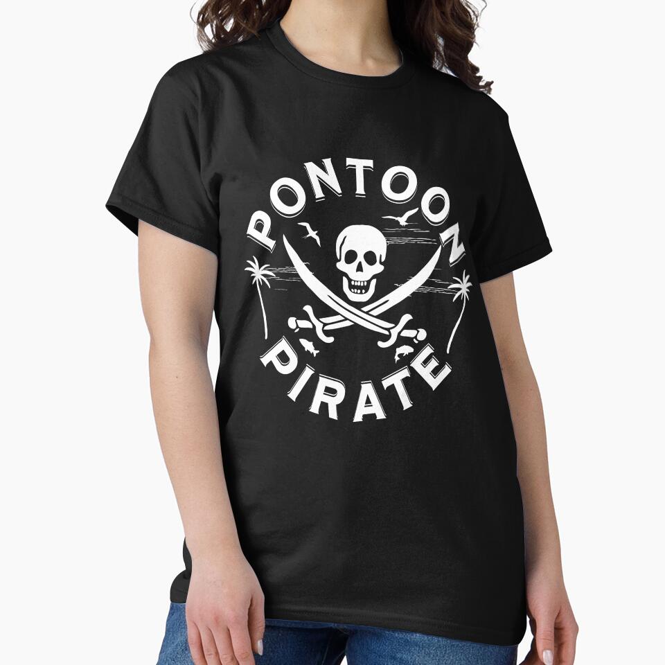 Pontoon Boat Funny Pontoon Pirate by Krysanthe