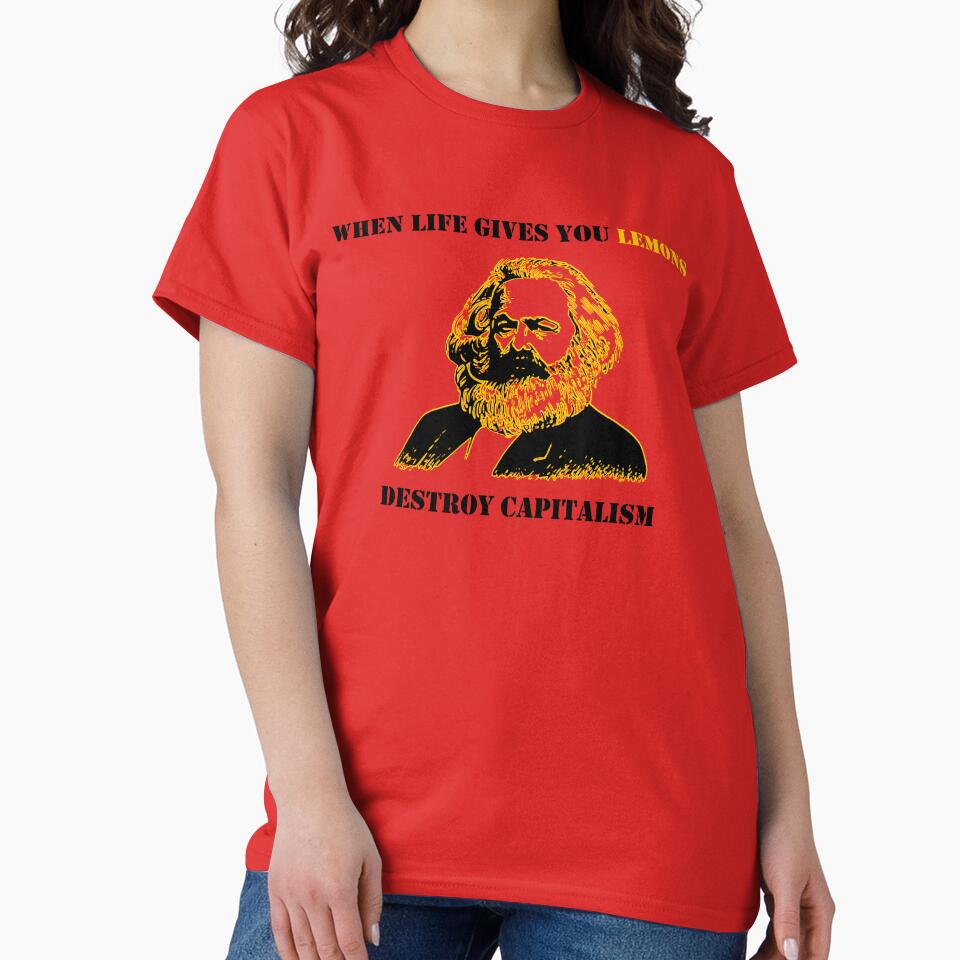 Funny Destroy Capitalism Communist Karl Marx by Creekman Designs