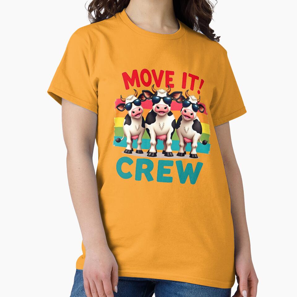 Retro Move It Crew Stylish Cows by Fab-Haven