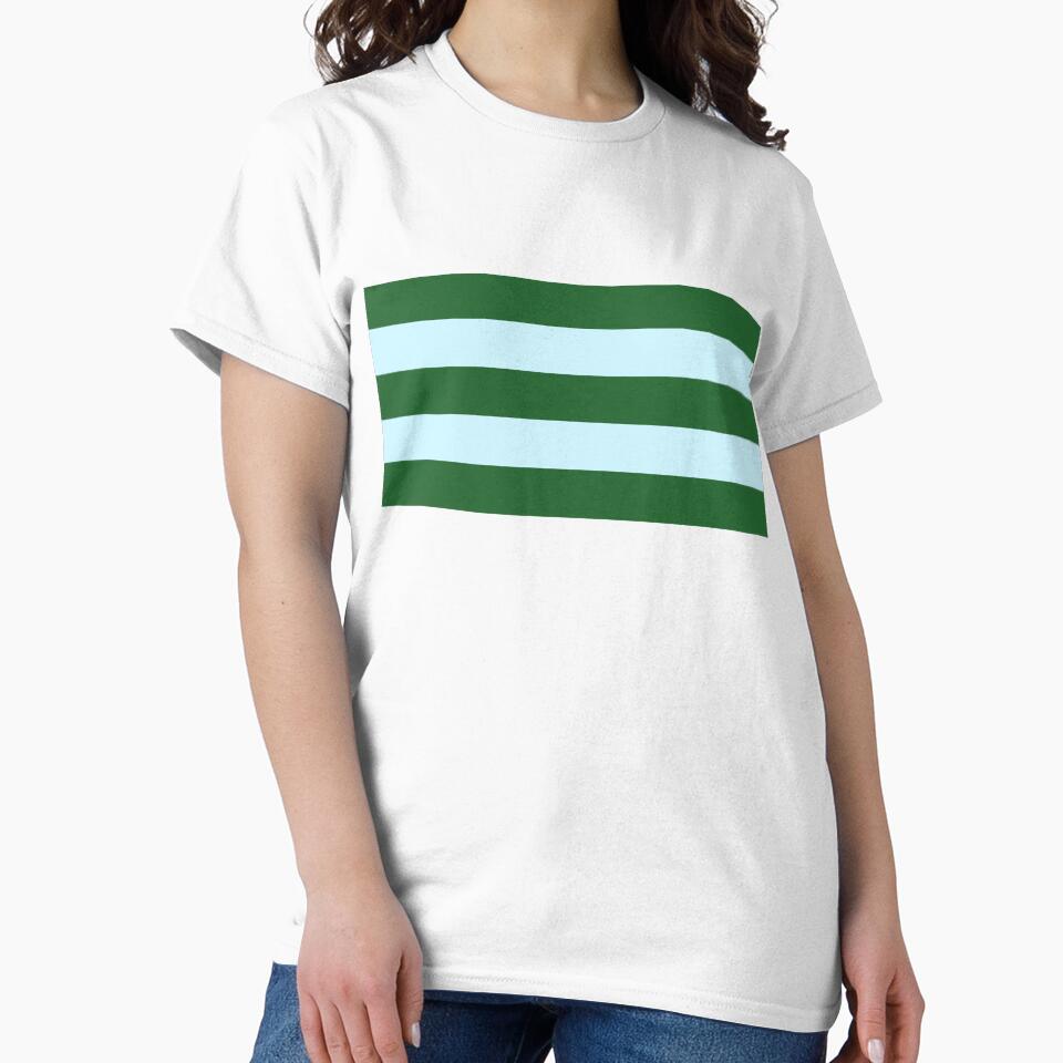 horizontal green blue stripes by Selinahuynh0304