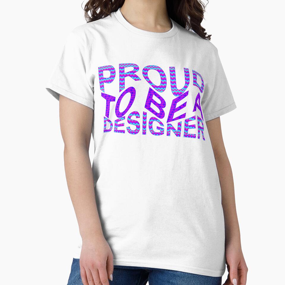 Proud To Be A Designer Wavy Text by TheIconSmith
