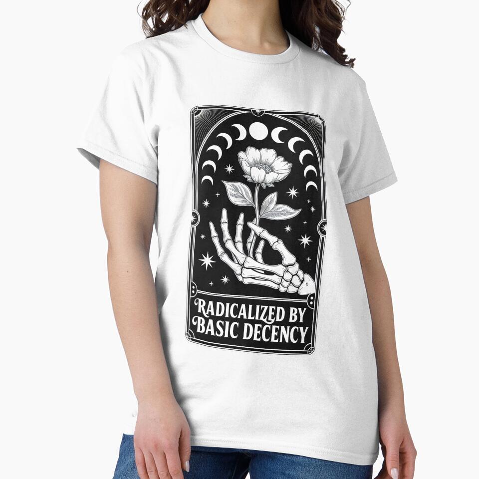 Radicalized By Basic Decency Skeleton Tarot Art by Aesthetic Art