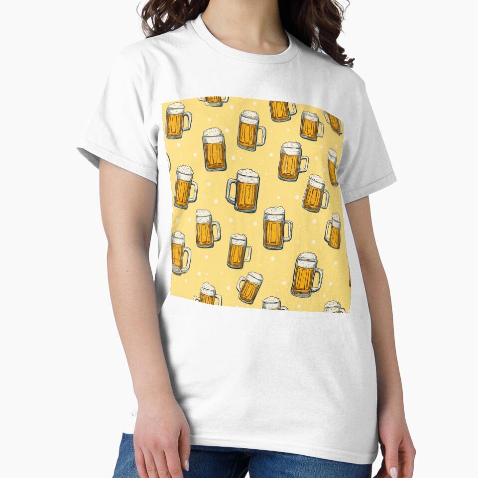 Oktoberfest Beer Mugs Pattern Brew Drinker by NicolasGlowArt