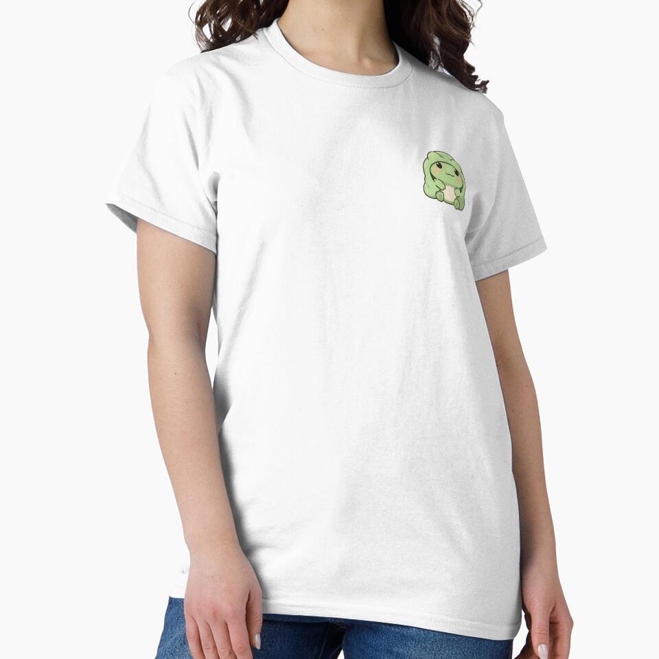 Cute Frog Under Blanket Kawaii Sticker by AkriDesigns