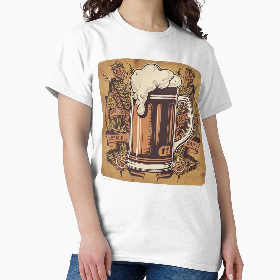 Craft Beer Mug – Bold Vintage Engraving Style Poster by VintageTips