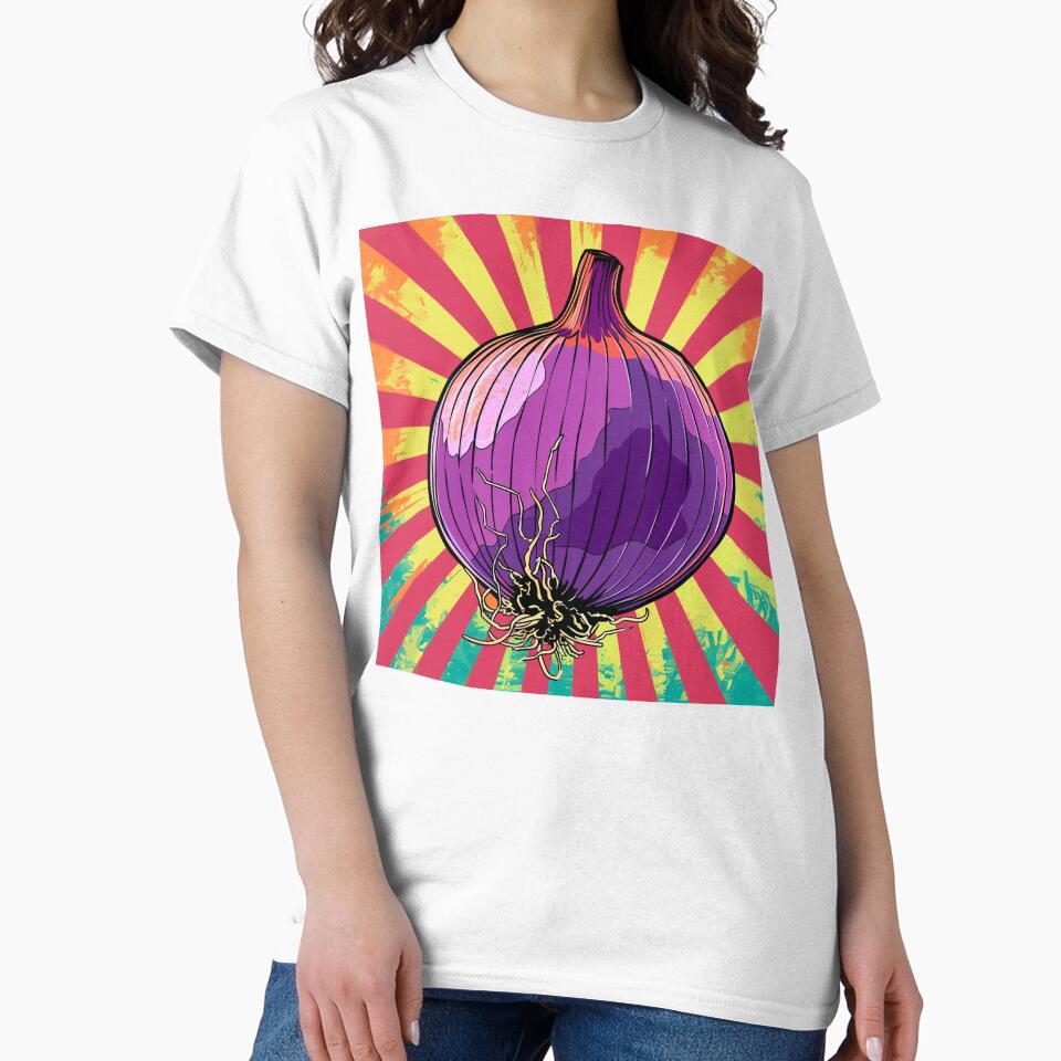 Red Onion Pop Art 4 by AstroRisq