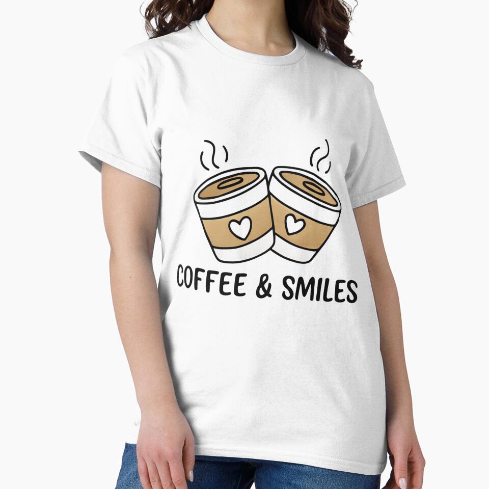 Coffee & Smiles – Cute Coffee Lover Design by Be-You-Vibes