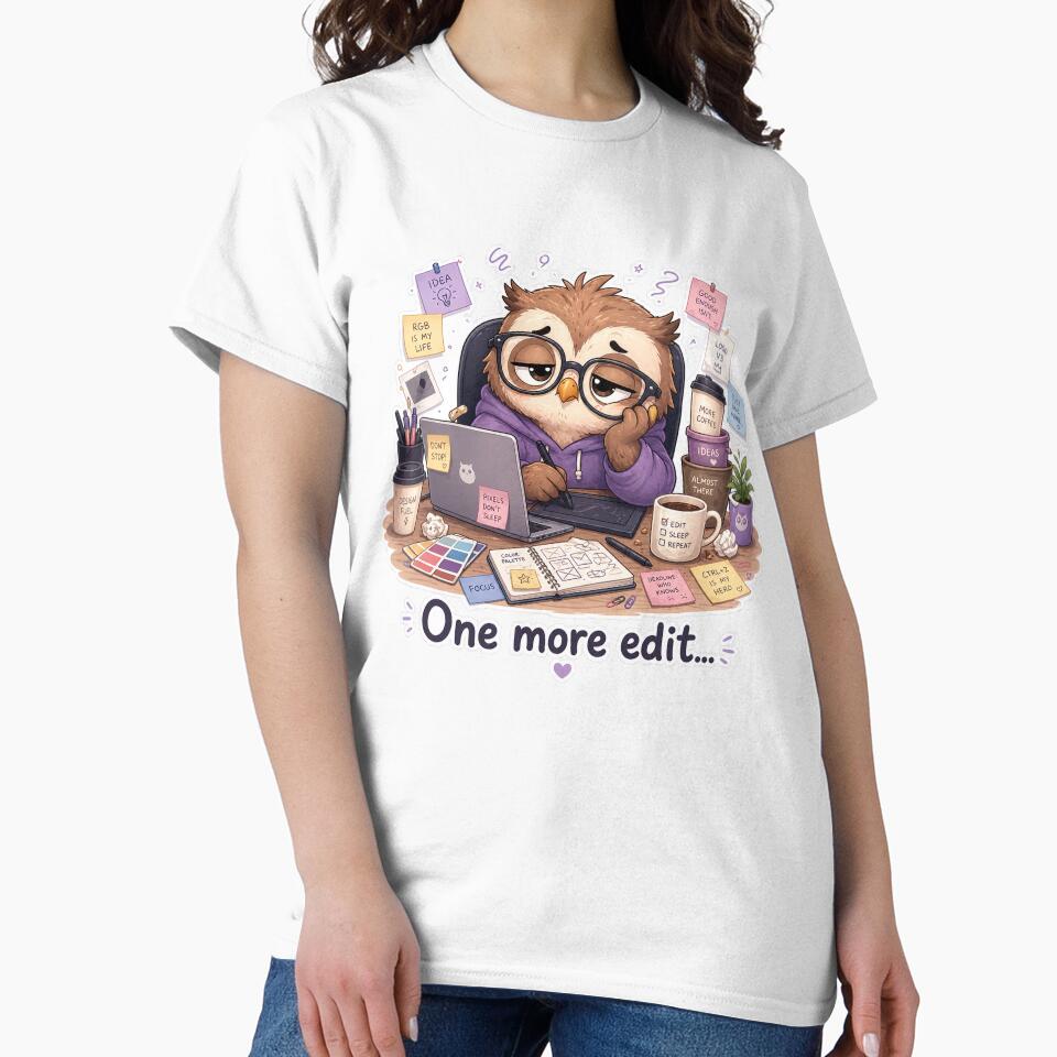 Cute Owl Designer One More Edit Work Mood by Sadia  Jannat