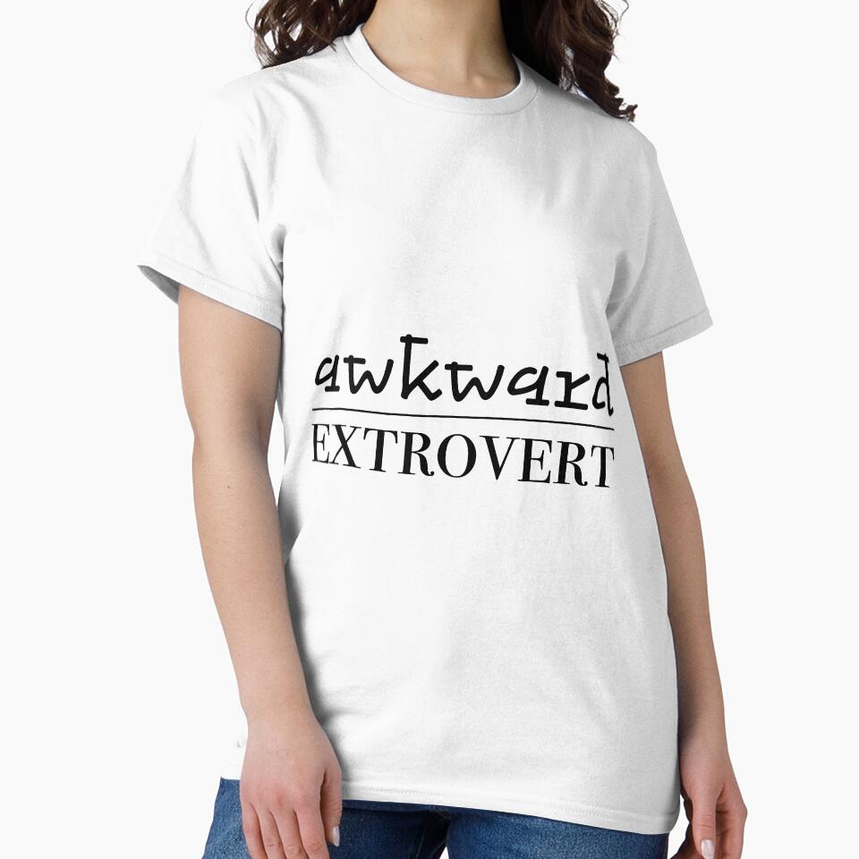 Awkward Extrovert Black by WellDesignedByK
