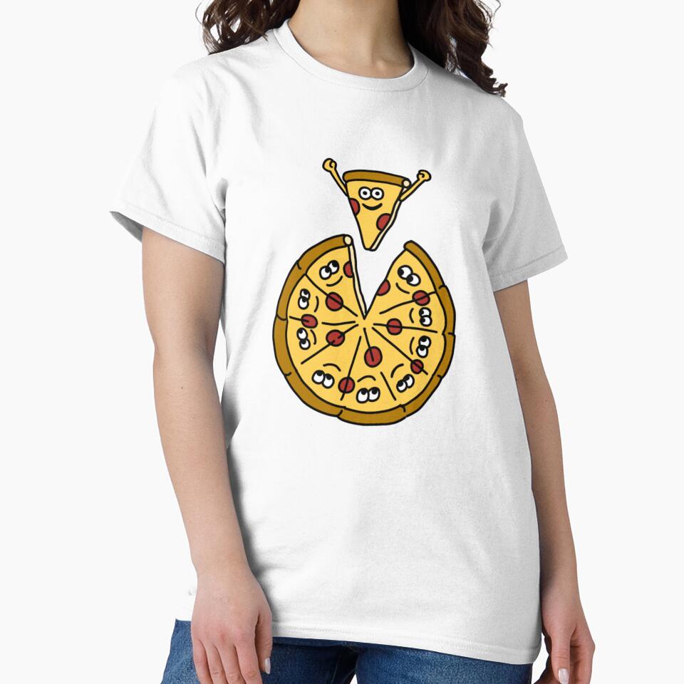 Cute Pizza Cartoon – Happy Pepperoni Pizza Slice Illustration by kpeco