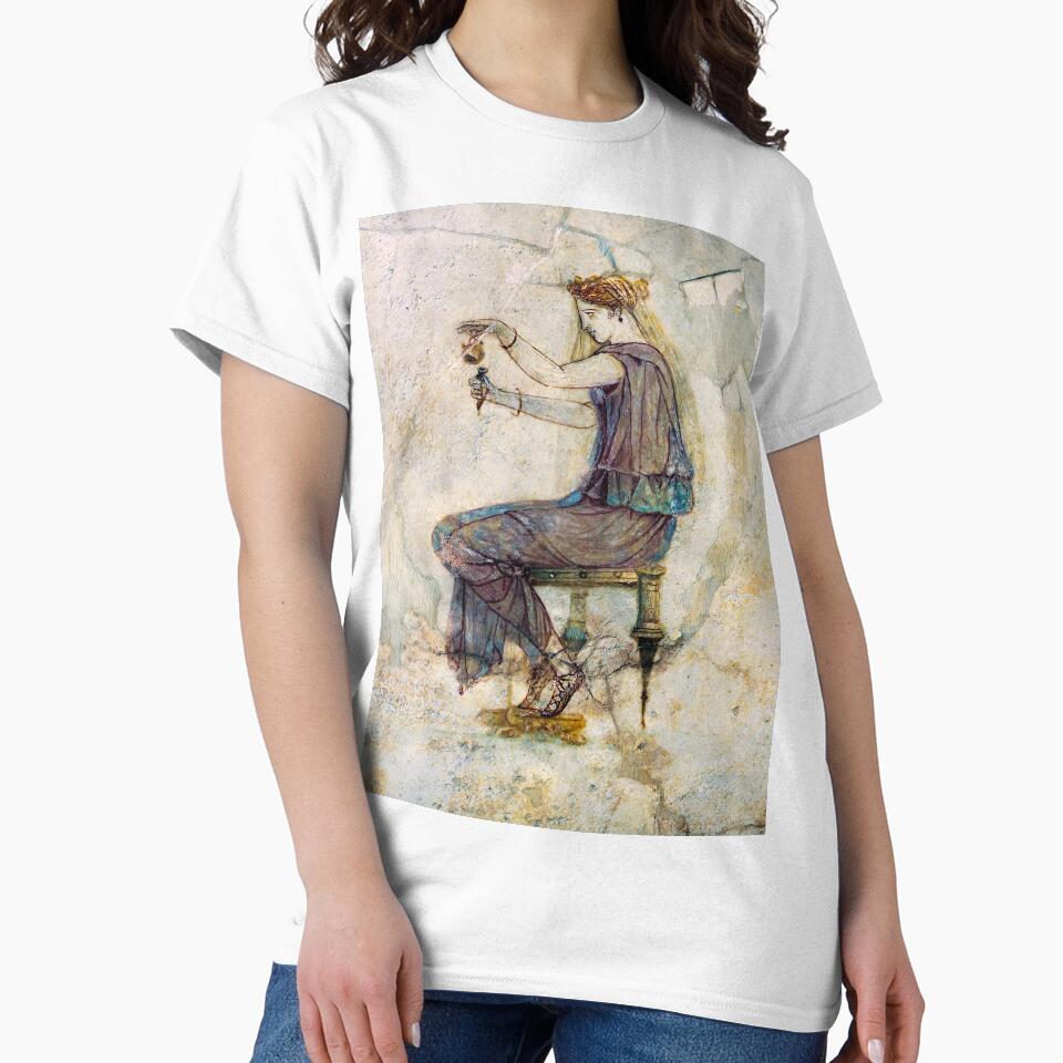 Ancient Roman fresco painting. Woman with perfume. by likiska
