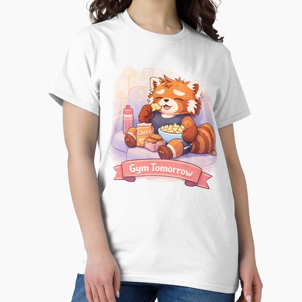 Gym Tomorrow – Lazy Panda by Creative and Humorous Arts