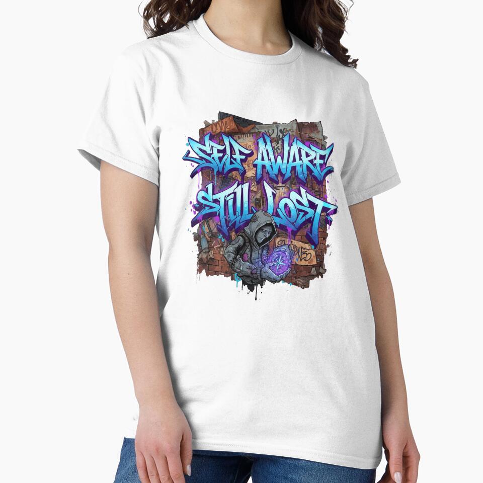Lost Mind Graffiti Statement Shirt by Imaginarium of Chaos falcon88