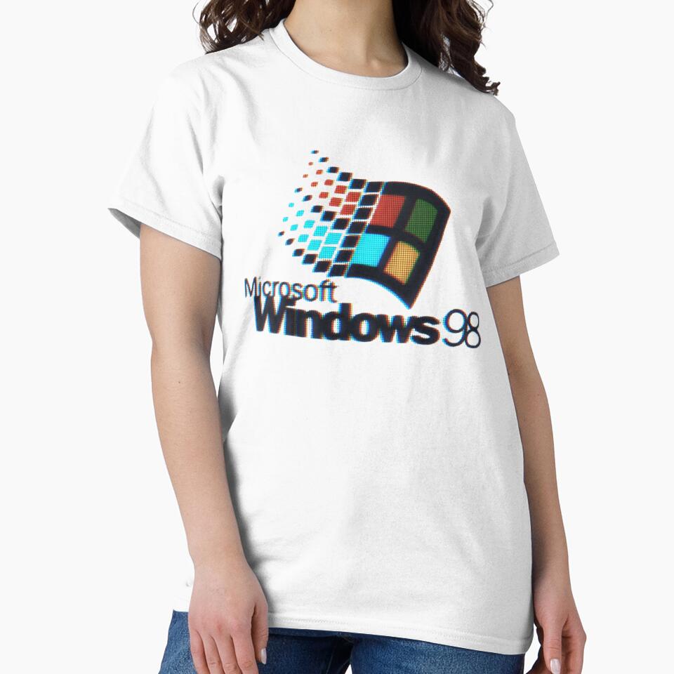 Windows 98 Retro Tech Logo Y2K Aesthetic by TrxshWear