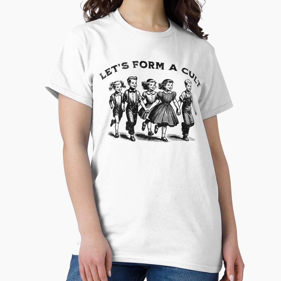 Let's Form A Cult - Funny Retro Dark Humor Satire by SpookshowDesign