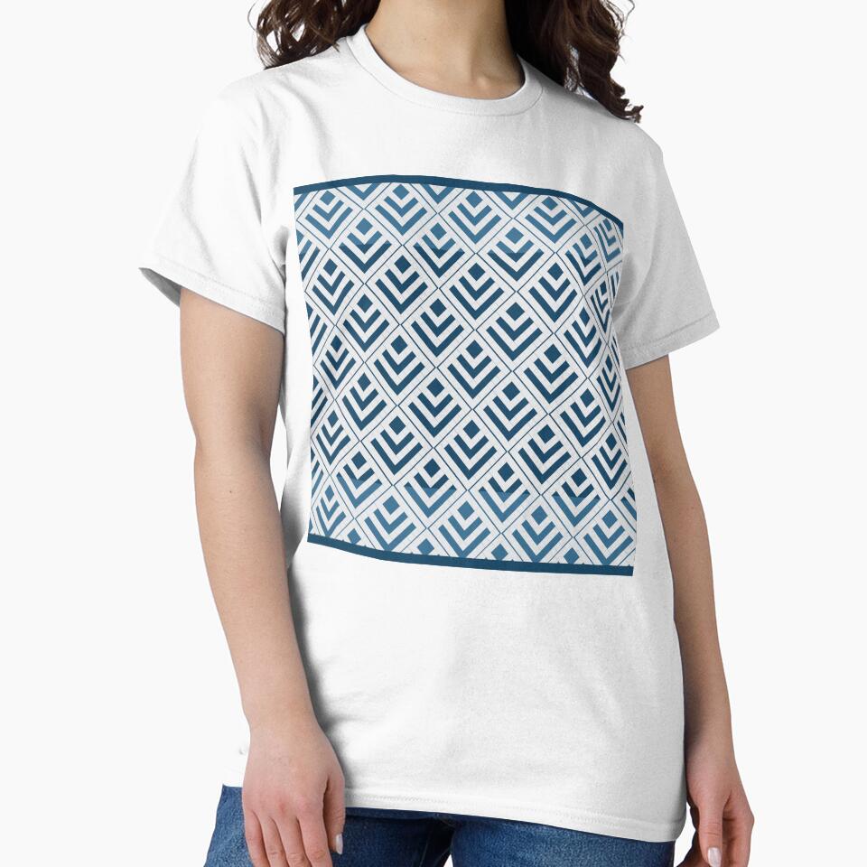 White and blue pixel art pattern featuring a clean, fresh, and calming aesthetic by Line-Aura