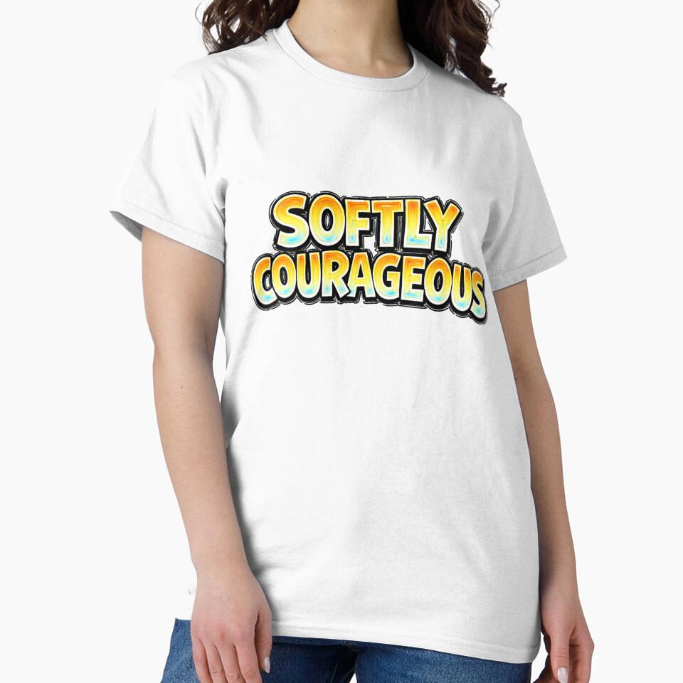SOFTLY COURAGEOUS – hand drawn childlike typography by Mac Sketches