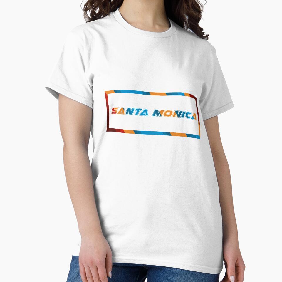 Santa Monica T-Shirt for Men and Women by AllStarMerch