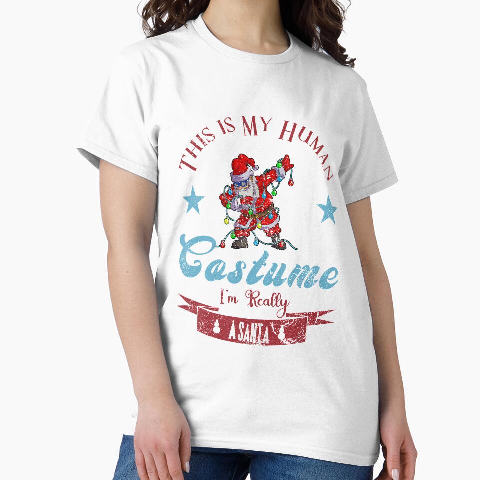 This is My Human Costume I'm Really a santa Vintage Retro by ArtOfHappiness