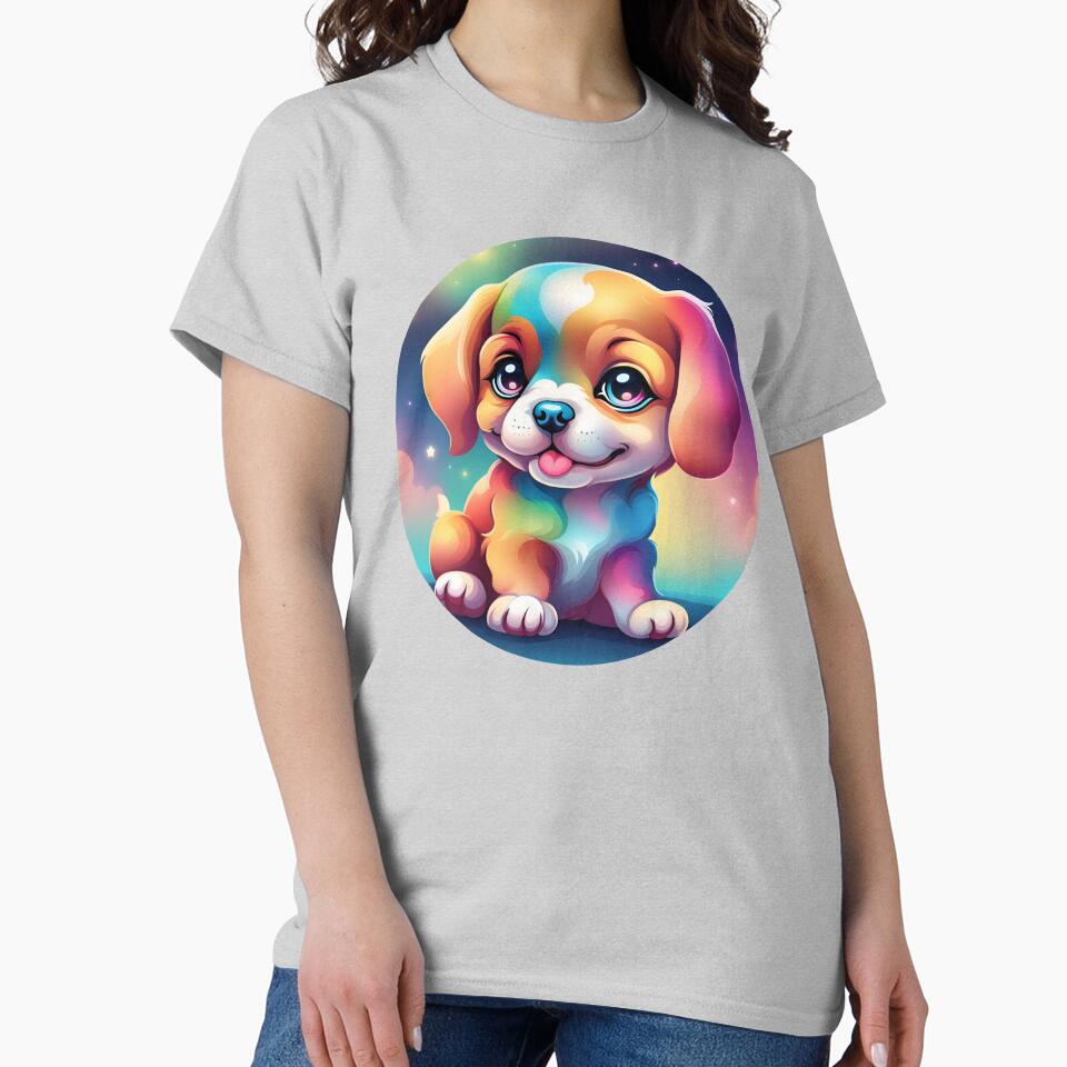 Cute Puppy with Bright Colors by AvrilDesigns06