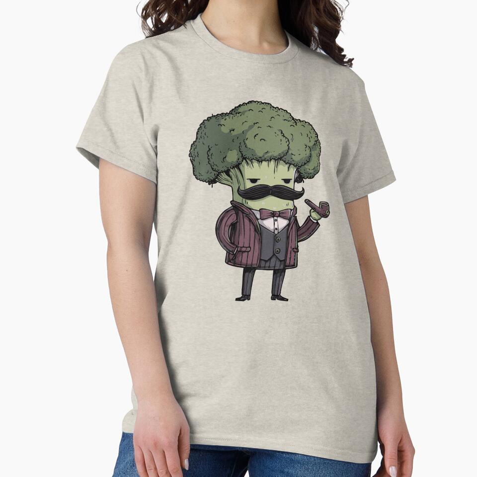 Mafia Broccoli Cartoon | Funny Vegetable Design with Whistle by idgafstudio.ch