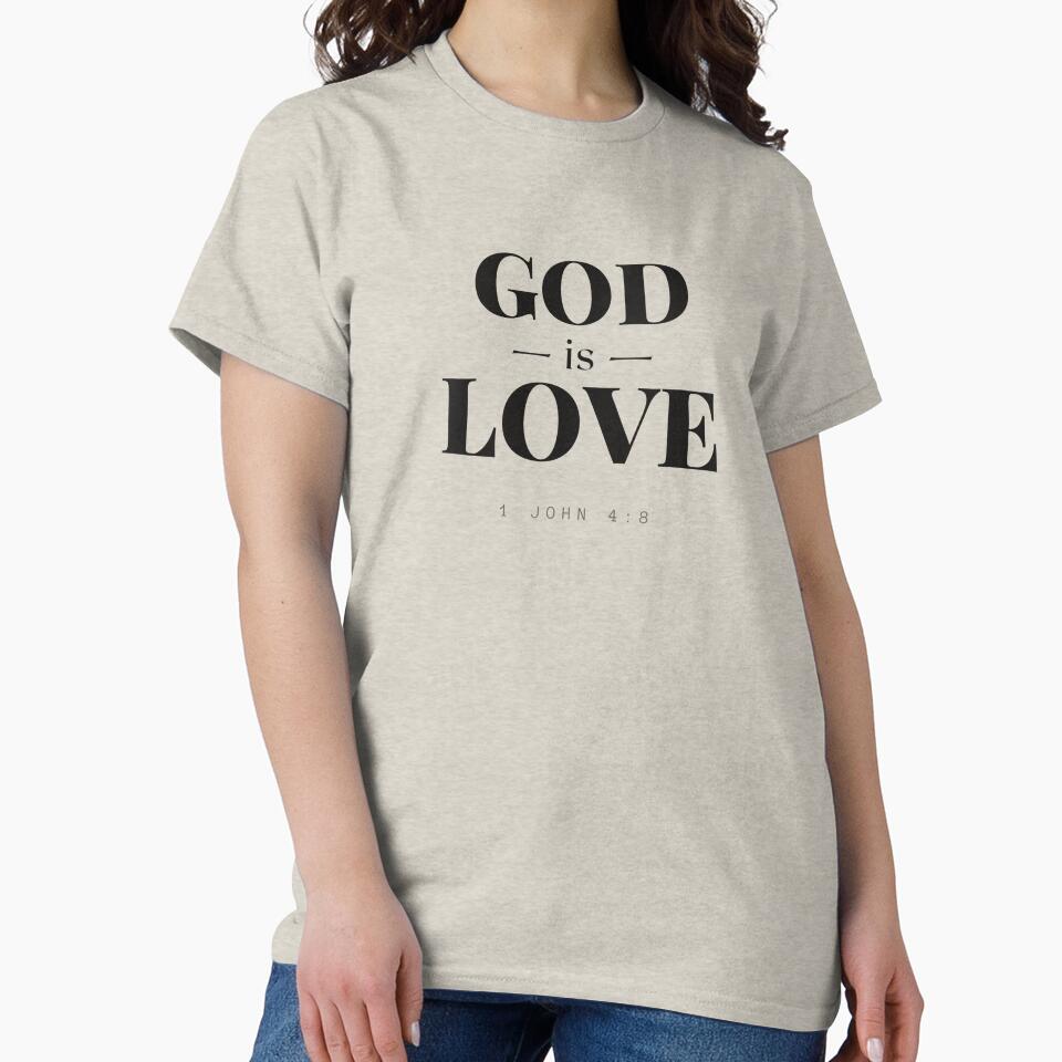 God Is Love – 1 John 4:8 Minimalist Scripture Design by Alt Christian