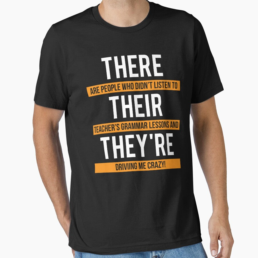 Funny Teacher Grammar Lesson T-shirt by zcecmza