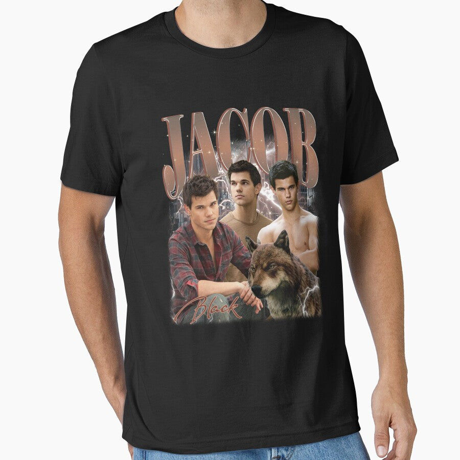 Vintage Retro Jacob Black Twilight Bootleg by gfwhdteaganwu