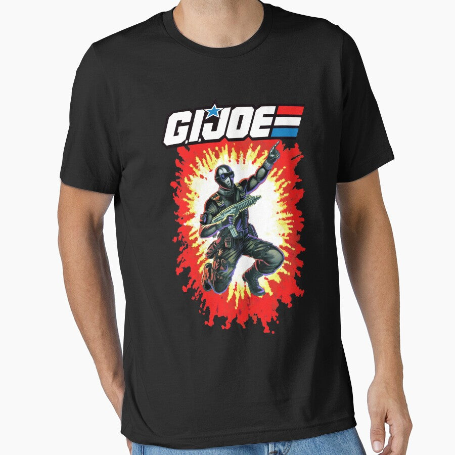 Retro GI Joe Snake Eyes toy card back design by VeryEnglishGent