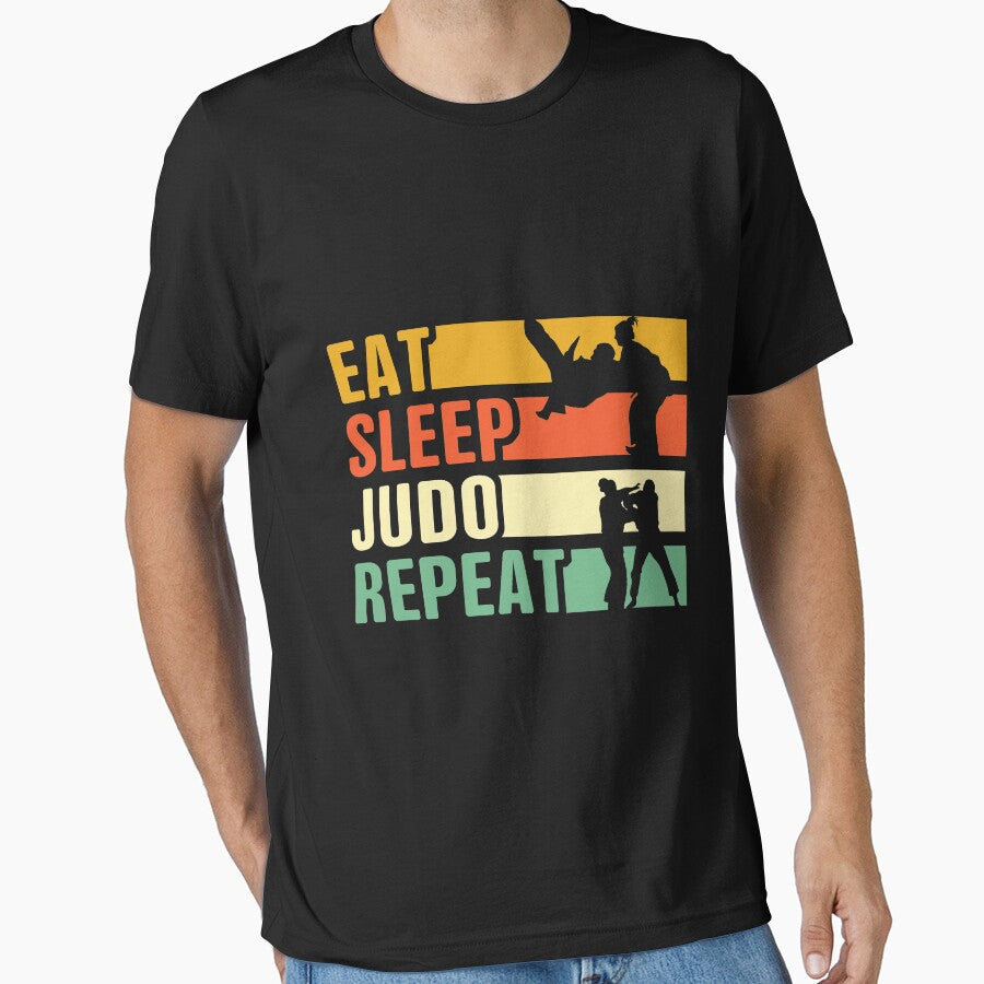 Eat Sleep Judo Repeat by thanhmaidesign