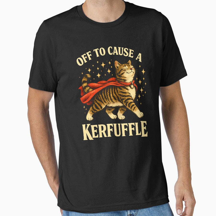 Off to Cause a Kerfuffle Funny Cat by JODYSMORGAN