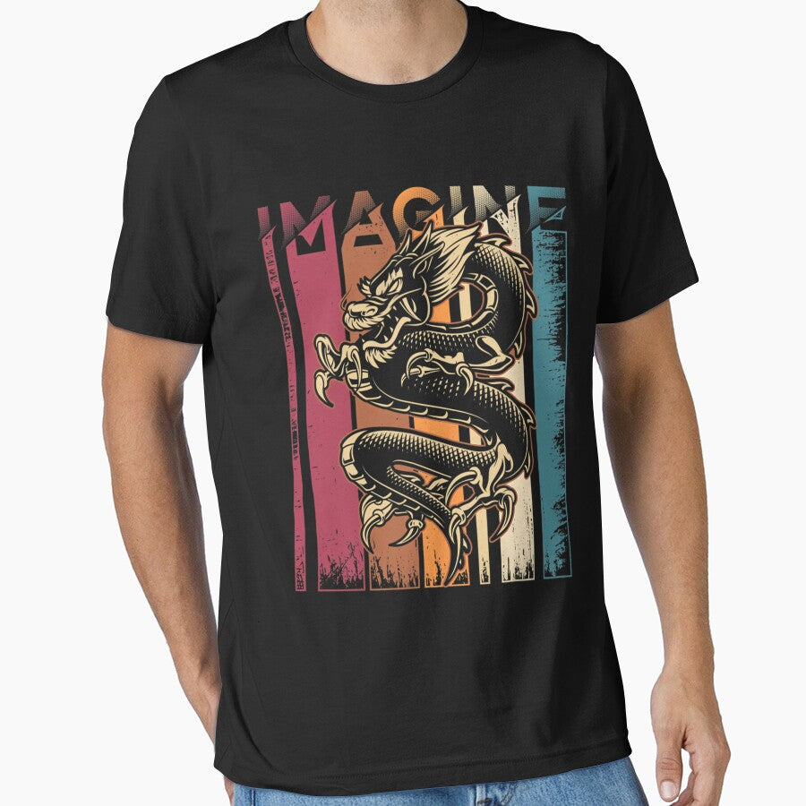 Imagine Dragon Vintage Cool Art by SpikesGenesis