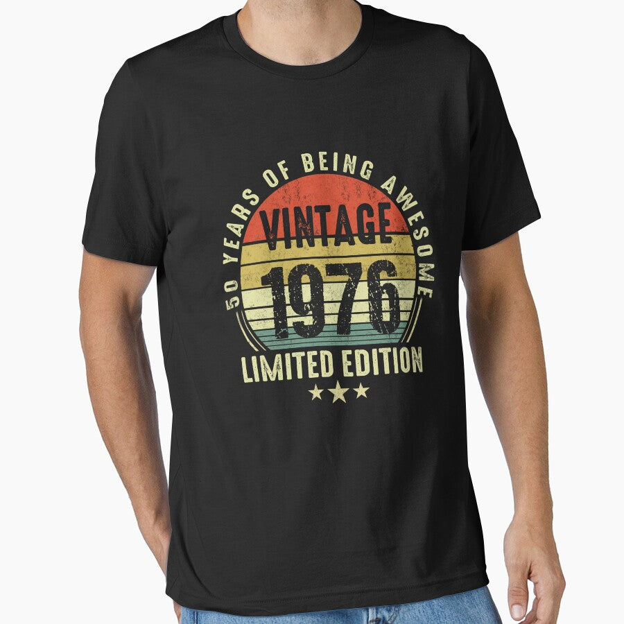 Vintage 1976, 50th Birthday Gift Distressed Design Funny by FernaRoje
