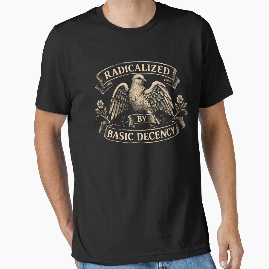 Radicalized by Basic Decency Floral vintage by Kladhadredo