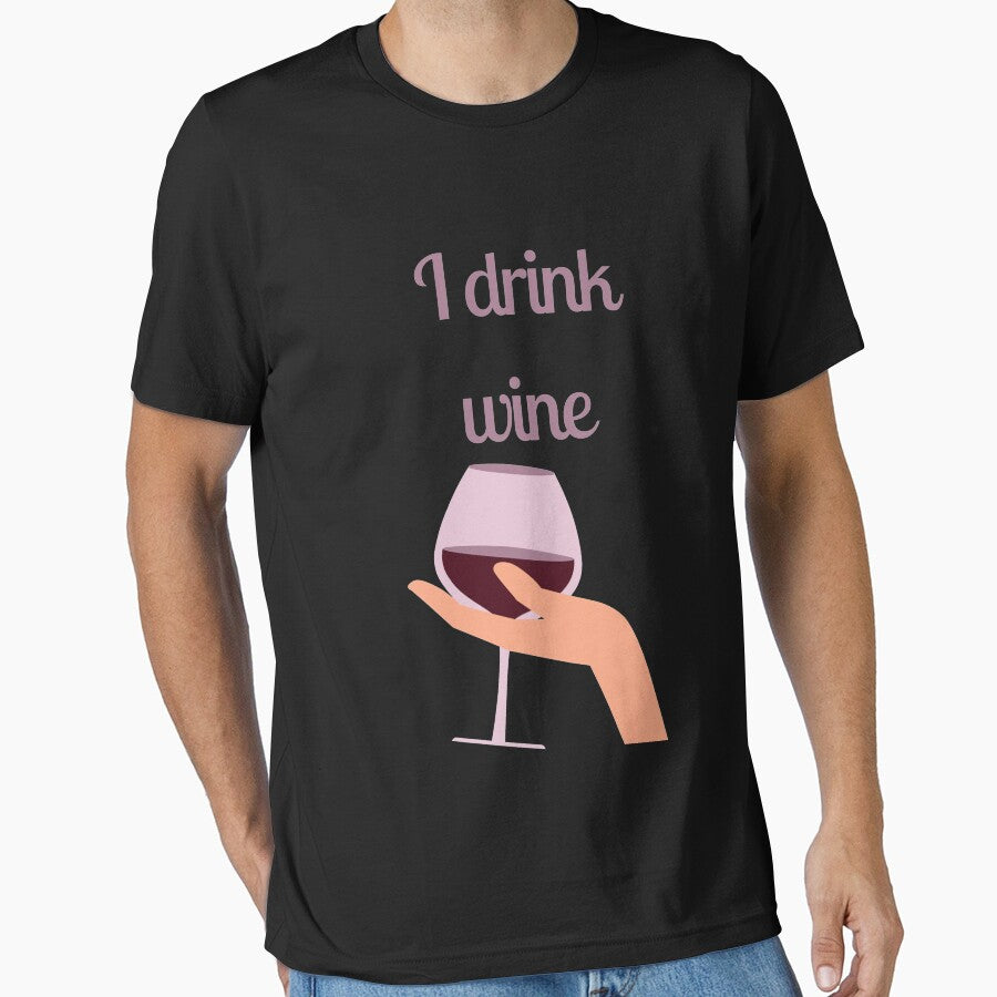 I drink wine by Giovanni's  Brown Quotes