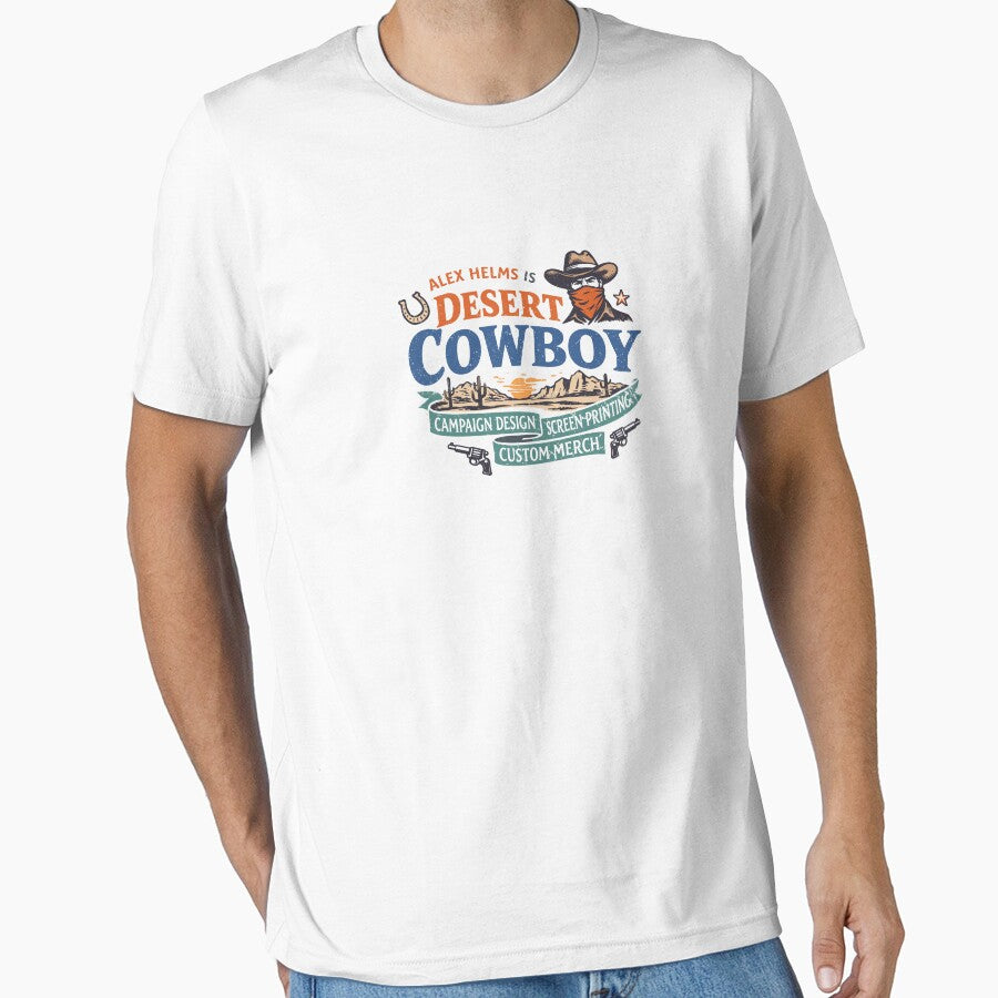 Desert Cowboy Campaign T-Shirt by Matinez Pink