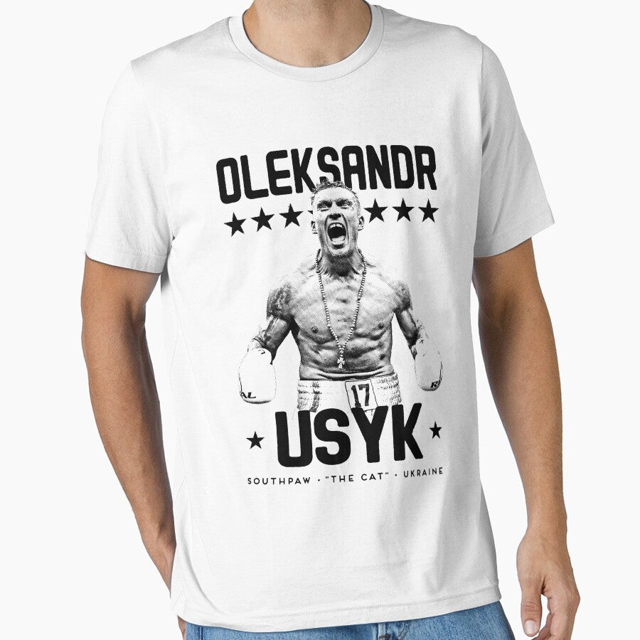 Oleksandr "The Cat" Usyk vintage boxing poster by gerardgraphics