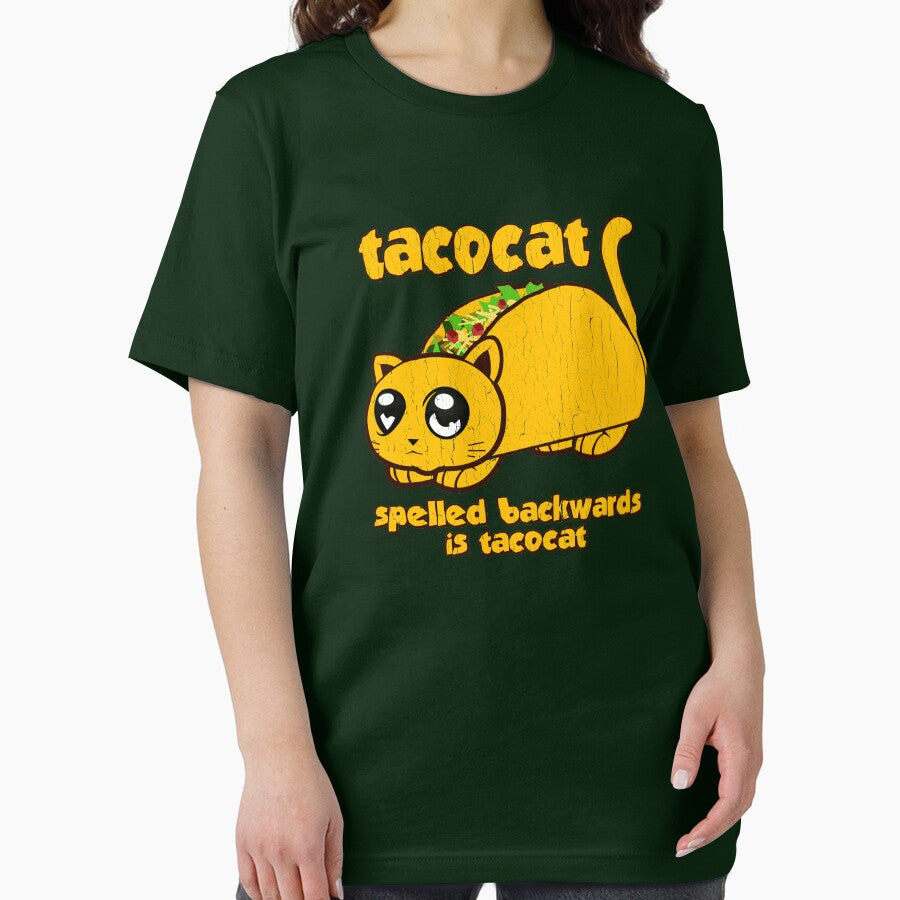 Funny - Tacocat Spelled Backwards (vintage look) by ROBOTFACE T-Shirts