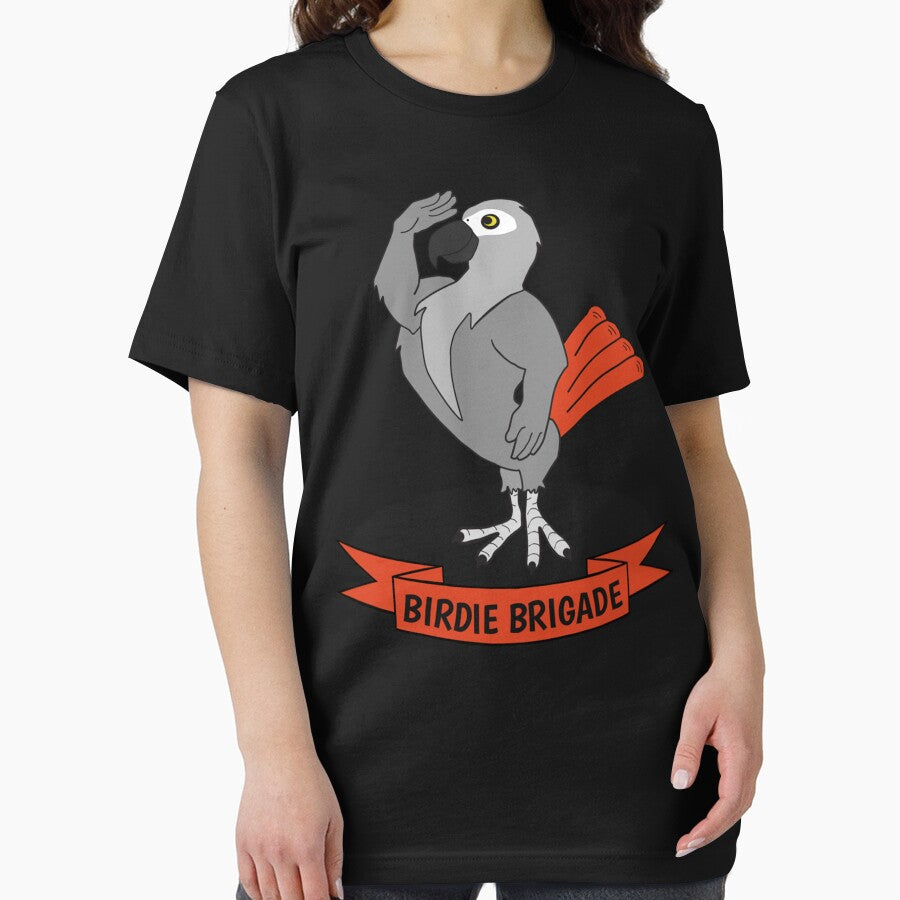 Birdie Brigade African Grey Parrot Long Sleeve by llanetdctrib