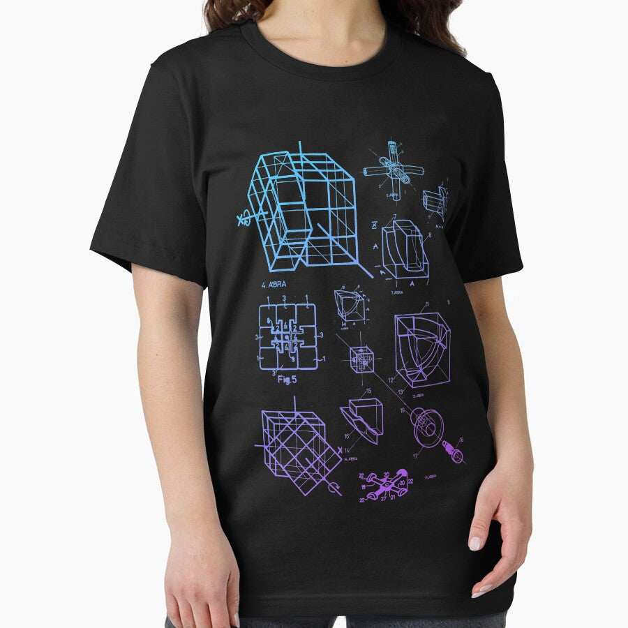 BLue Rubiks Cube 3x3 Patent Neon by jamboi