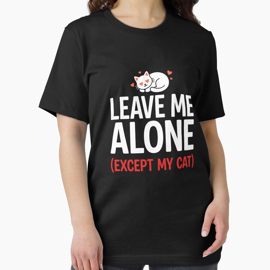 Leave Me Alone Cat Introvert Funny Design by Introvert Cat