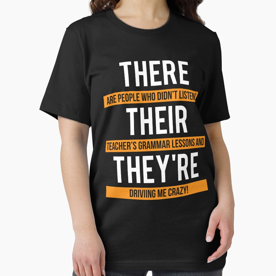 Funny Teacher Grammar Lesson T-shirt by zcecmza