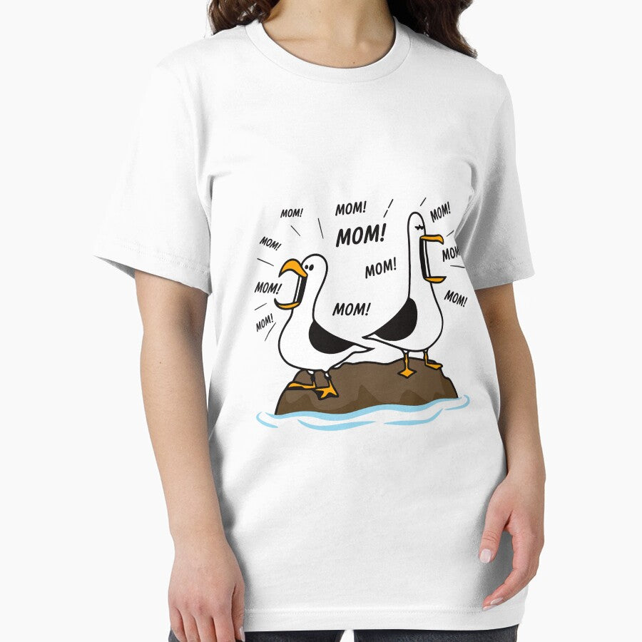 Seagull Mom Mom Mom Funny Mothers Day by JustuKitties