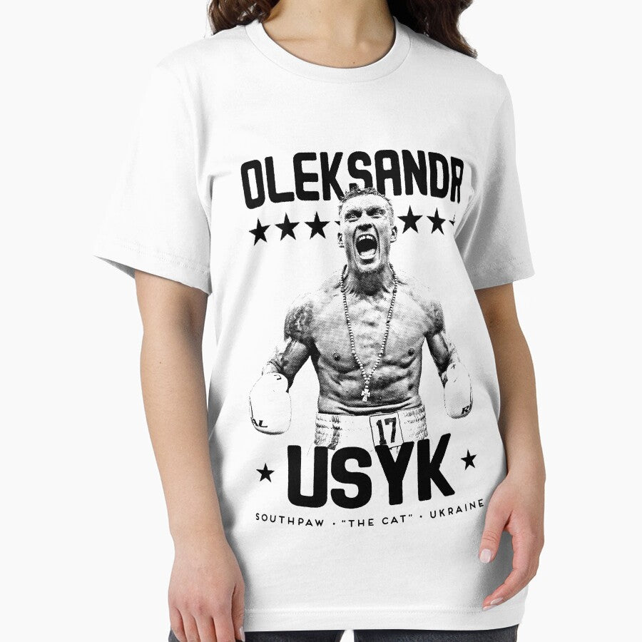Oleksandr "The Cat" Usyk vintage boxing poster by gerardgraphics