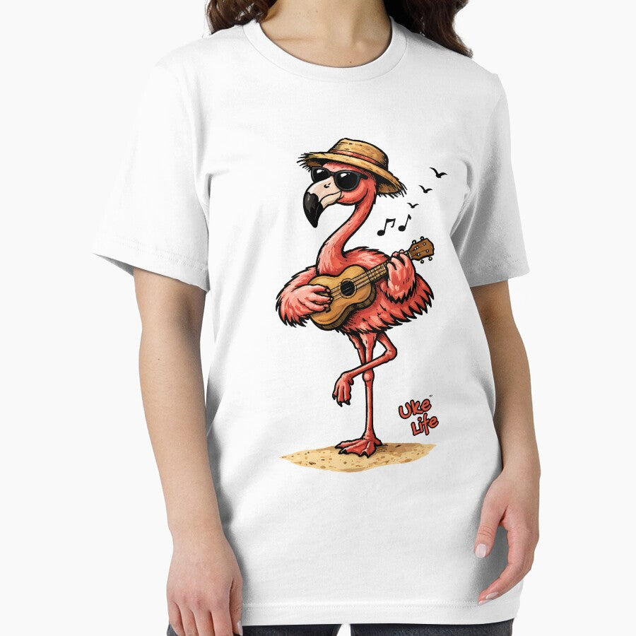 Uke Life Flamingo – Retro Ukulele Flamingo Design by Ukulele Gent