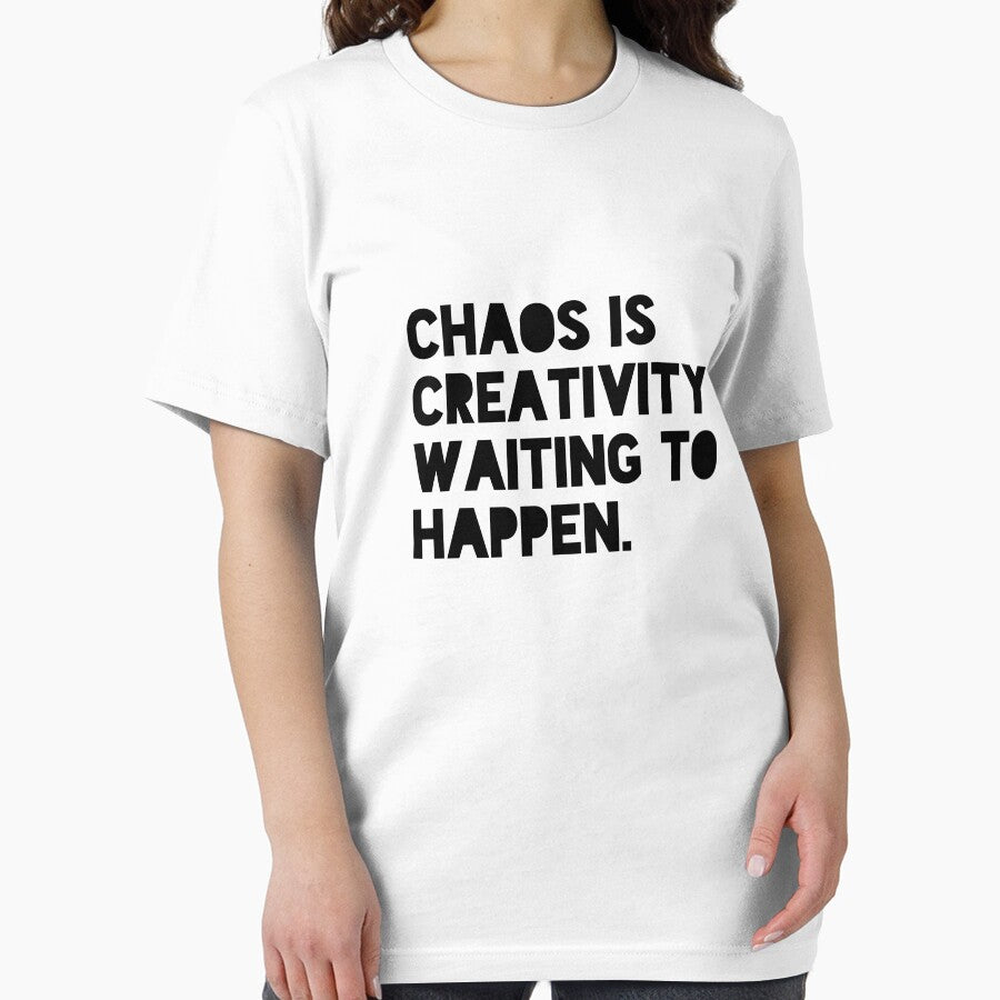 Chaos Is Creativity Waiting to Happen Funny Motivational Quote Design by THE JAVE STUDIOS
